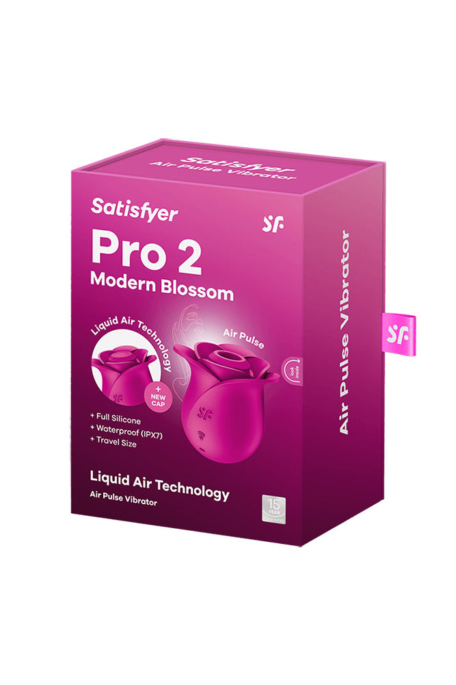 Satisfyer - Pro 2 Modern Blossom Air Pulse Stimulator - Pink - Stag Shop