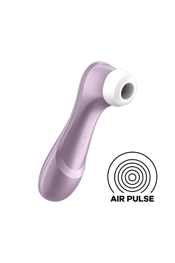 Satisfyer - Pro 2 Generation 2 Air Pulse Clitoral Stimulator - Violet - Stag Shop