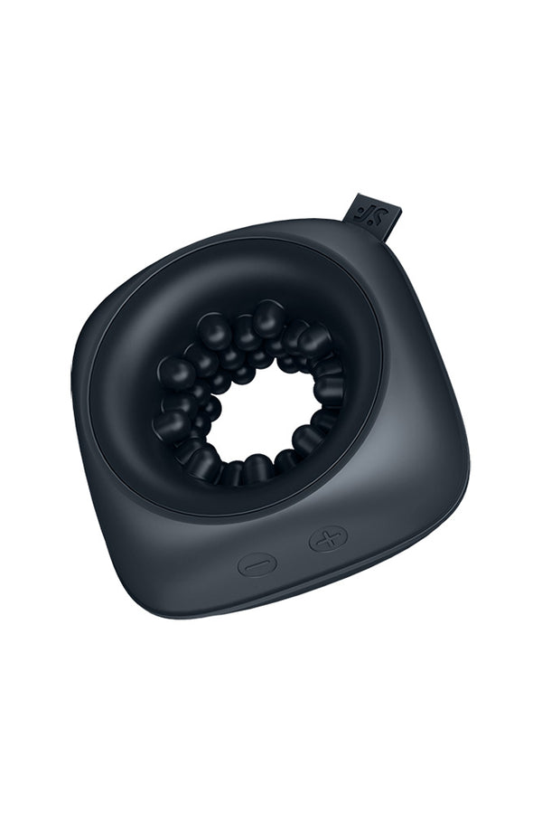 Satisfyer - Ring Stroker With Vibration - Black - Stag Shop