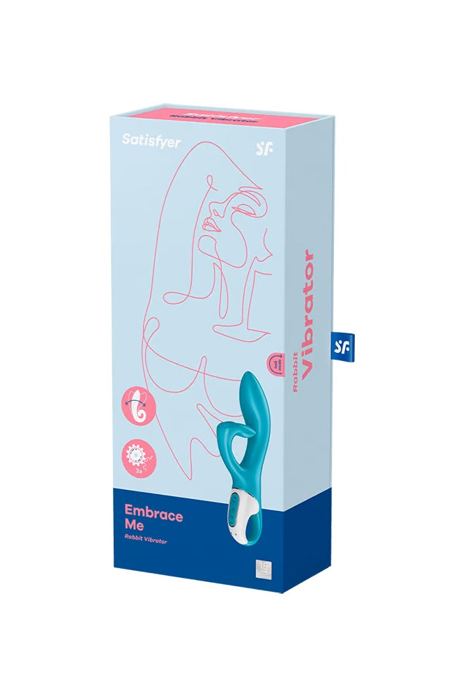 Satisfyer - Embrace Me Rabbit Vibrator - Turquoise - Stag Shop