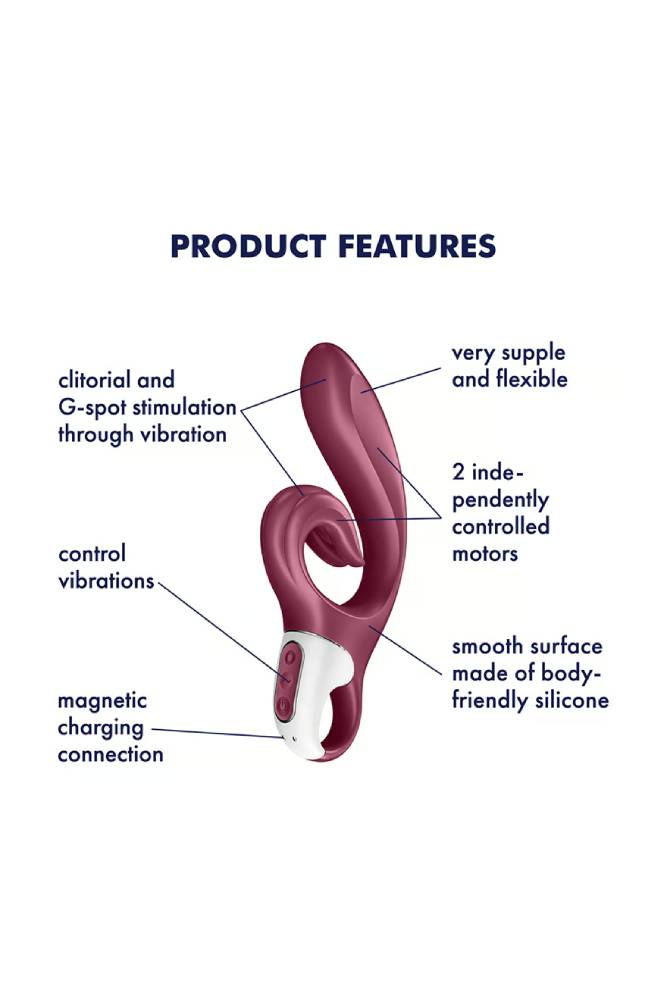 Satisfyer - Love Me Rabbit Vibrator - Bordeux - Stag Shop