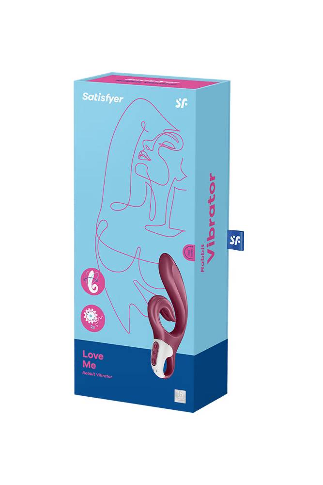 Satisfyer - Love Me Rabbit Vibrator - Bordeux - Stag Shop