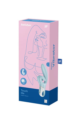 Satisfyer - Touch Me Rabbit Vibrator - Blue - Stag Shop