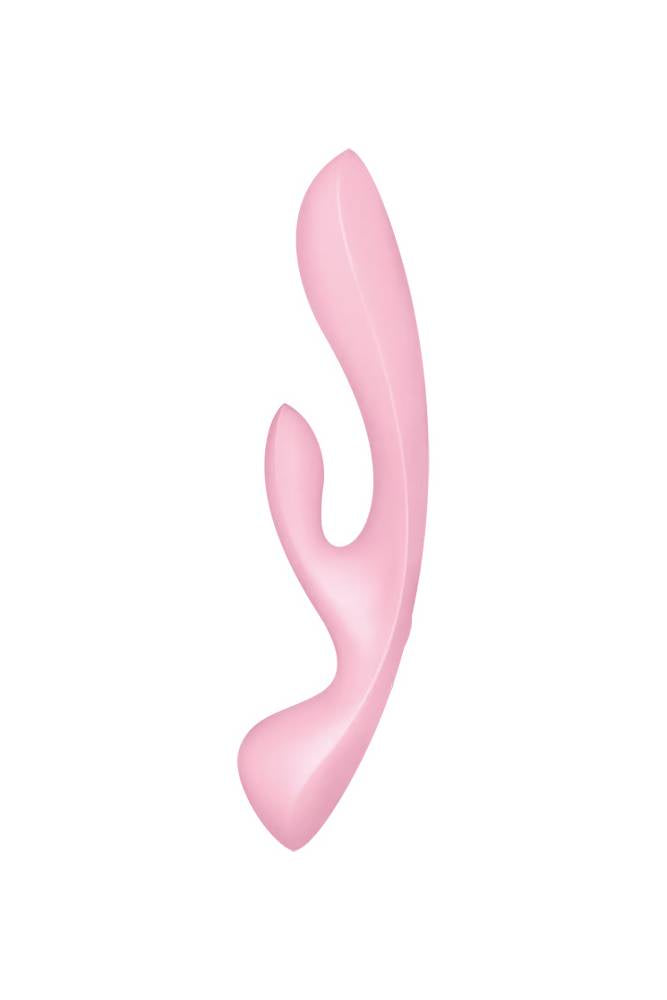 Satisfyer - Triple Oh 2-in-1 Wand & Rabbit Vibrator - Pink - Stag Shop