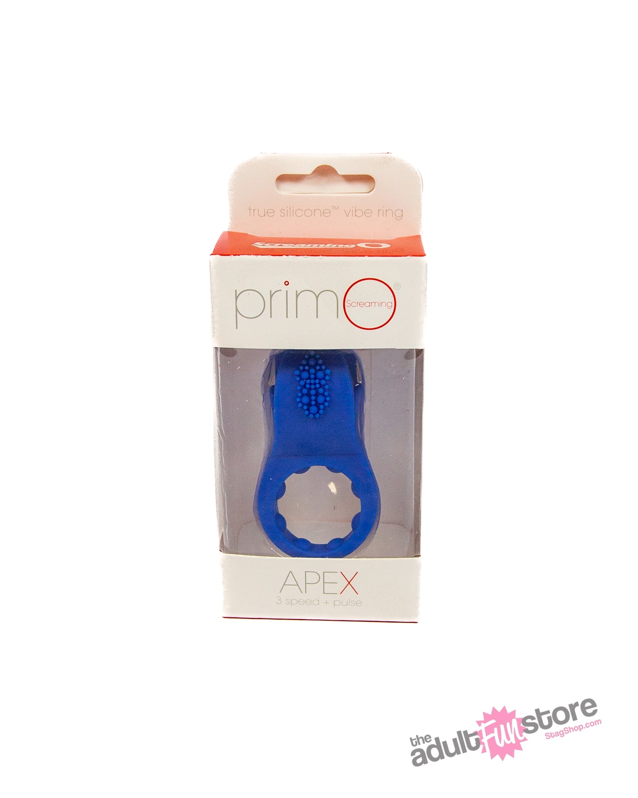 Screaming O - PrimO - Apex Vibrating Cock Ring - Blue - Stag Shop