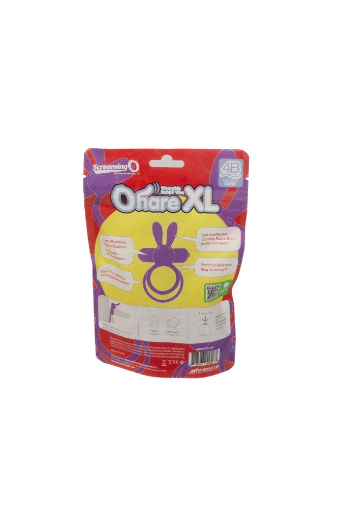 Screaming O - O Hare XL 4B Vibrating Double Cock Ring - Various Colours - Stag Shop