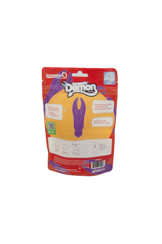 Screaming O - Screamin Demon 4B - Vibrating Bullet with Textured Sleeve - Grape - Stag Shop