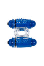 Screaming O - Double Wammy 4B Dual Vibrating Cock Ring - Blueberry - Stag Shop