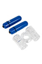 Screaming O - Double Wammy 4B Dual Vibrating Cock Ring - Blueberry - Stag Shop