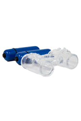 Screaming O - Double Wammy 4B Dual Vibrating Cock Ring - Blueberry - Stag Shop