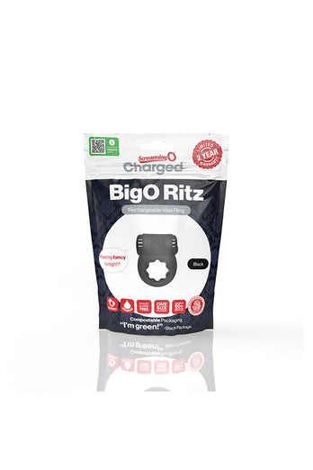 Screaming O - Charged - Big O Ritz Rechargeable Vibrating Silicone Cock Ring - Stag Shop