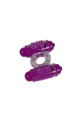 Screaming O - Double Wammy 4T Dual Vibrating Cock Ring - Grape - Stag Shop