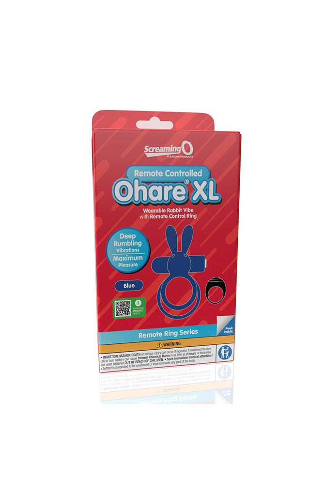 Screaming O - O Hare XL Remote Controlled Vibrating Cock Ring - Various Colors - Stag Shop