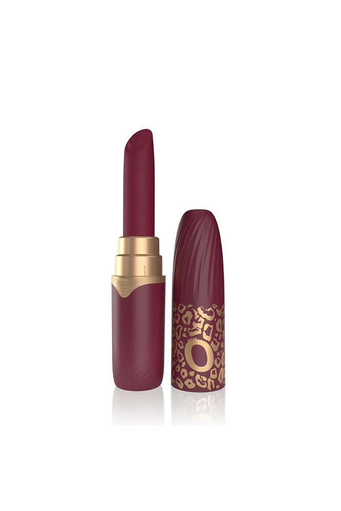 Screaming O - My Secret - Premium Lipstick Vibrator Bullet With 4 Attachments - Merlot - Stag Shop