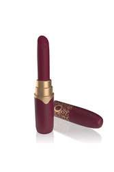 Screaming O - My Secret - Premium Lipstick Vibrator Bullet With 4 Attachments - Merlot - Stag Shop