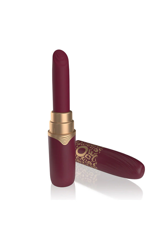 Screaming O - My Secret - Premium Lipstick Vibrator Bullet With 4 Attachments - Merlot - Stag Shop