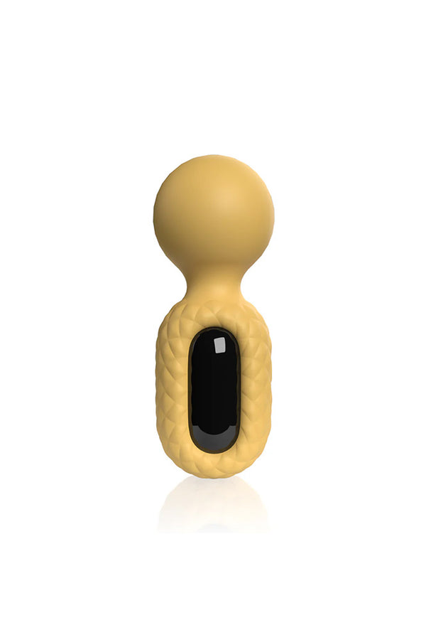 Screaming O - Cuties - Rebound Mini Wand Vibrator - Yellow - Stag Shop