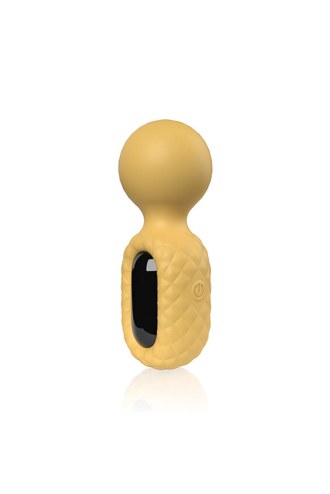 Screaming O - Cuties - Rebound Mini Wand Vibrator - Yellow - Stag Shop