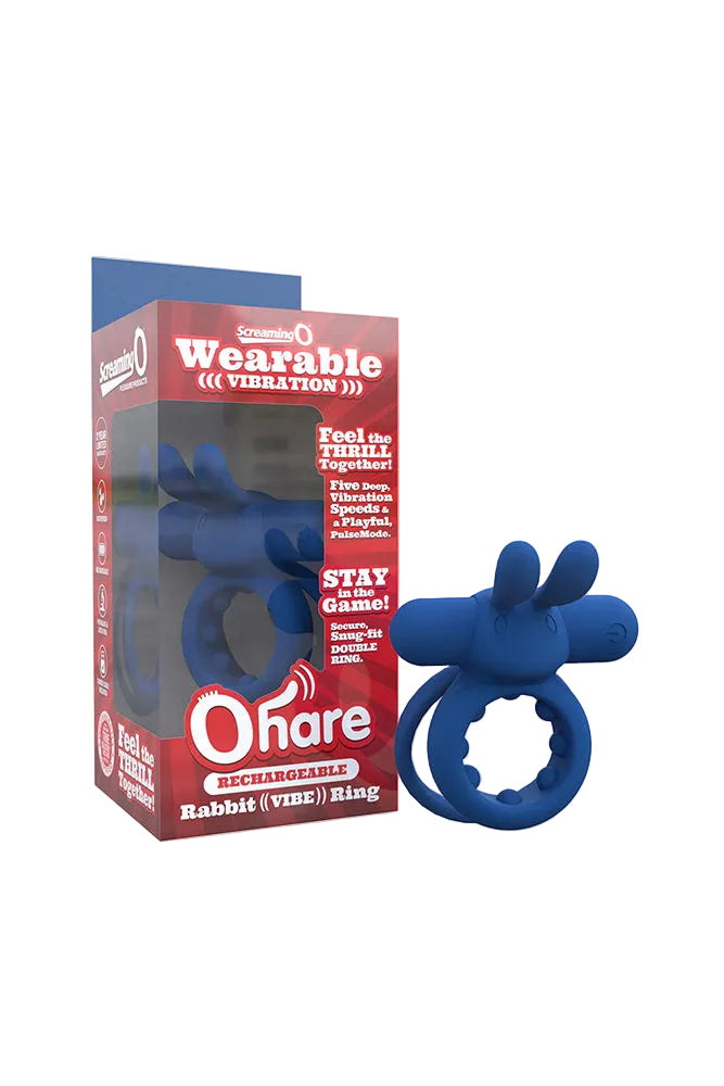 Screaming O - OHare Rechargeable Vibrating Rabbit Cock Ring - Stag Shop