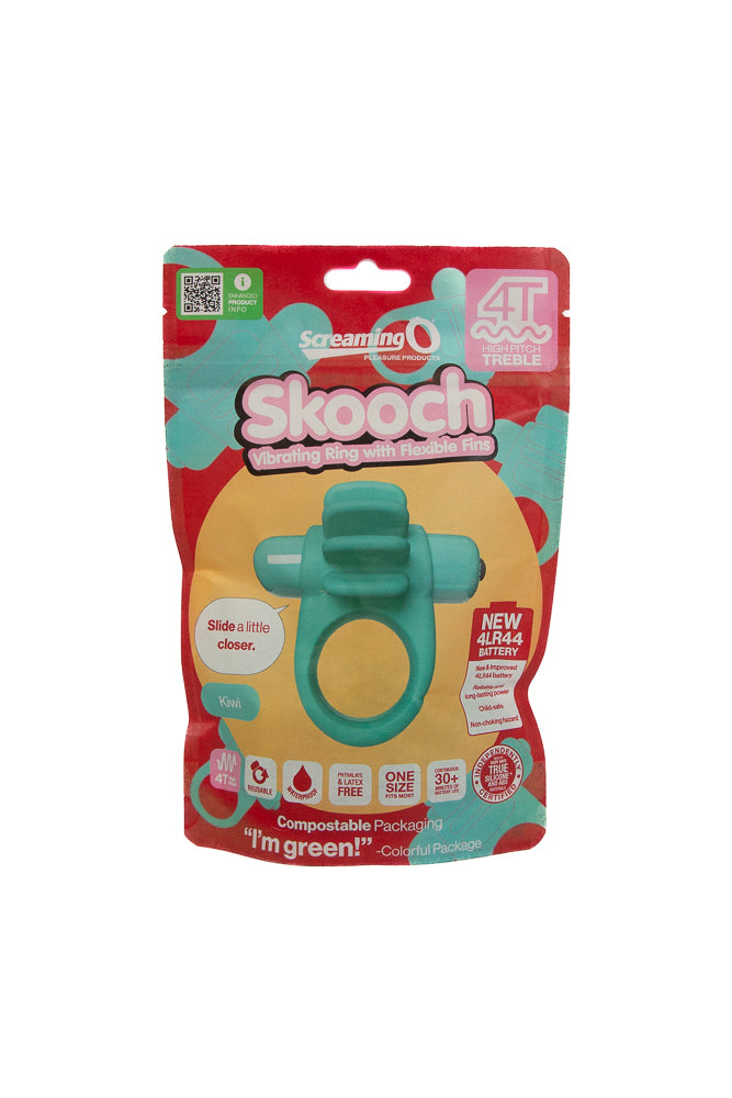 Screaming O - Screaming O - Skooch 4T Vibrating Cock Ring - Kiwi - Stag Shop