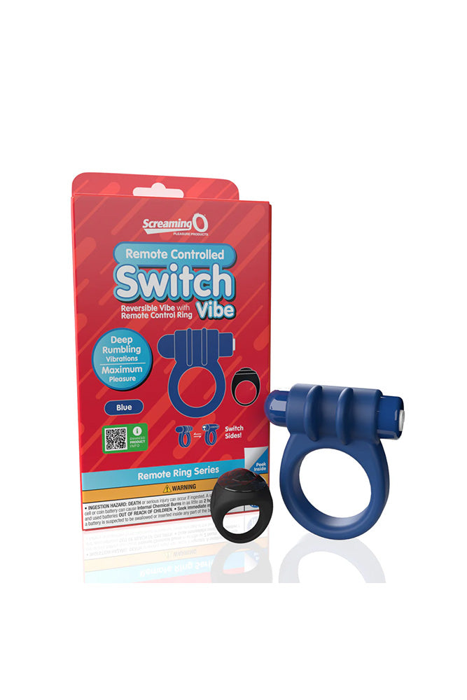 Screaming O - Switch Remote Controlled Vibrating Cock Ring - Various Colors - Stag Shop