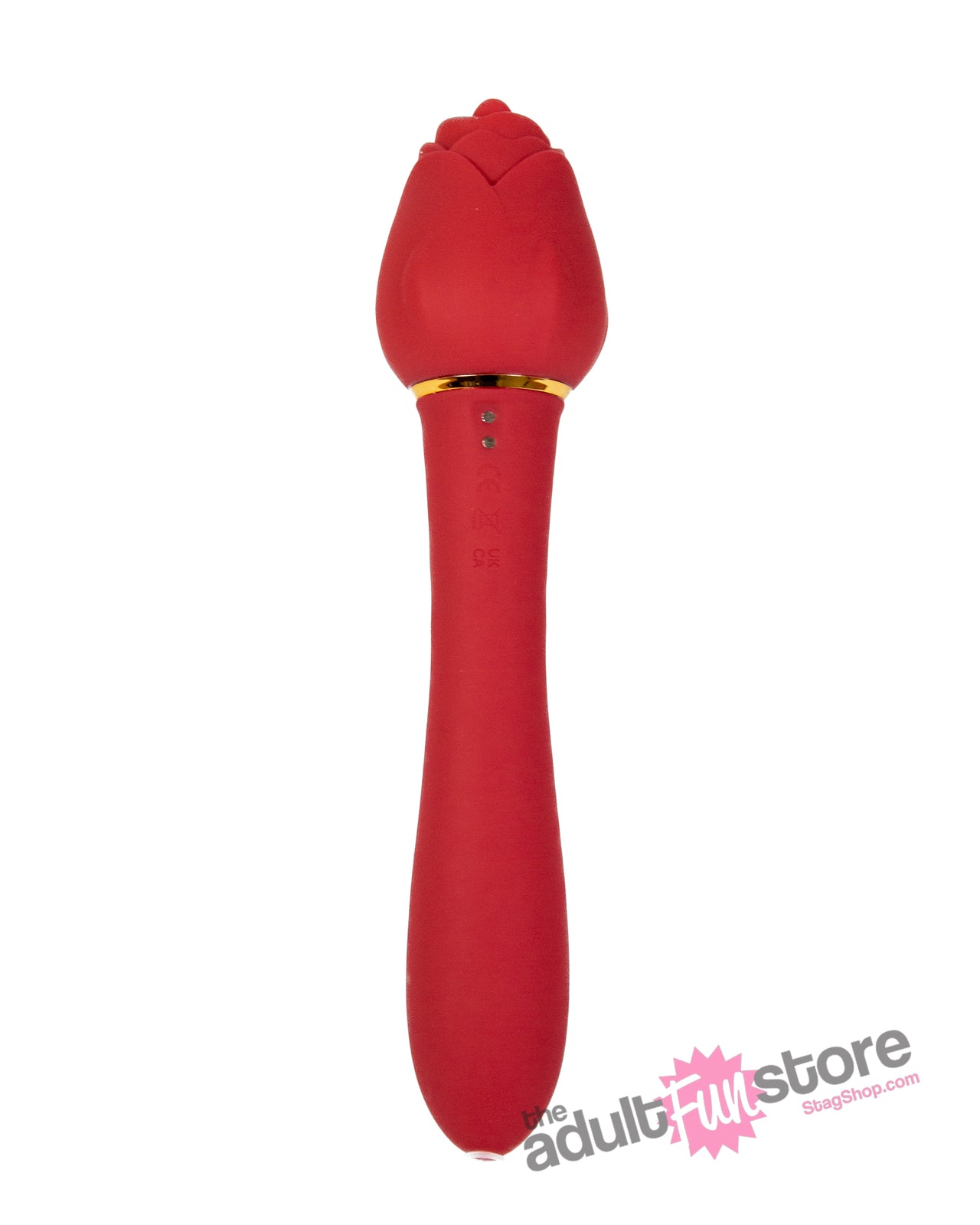 X-Gen - Secret Kisses - Rosegasm Lingo Dual-Ended Vibrator - Red - Stag Shop