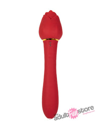 Thumbnail for X-Gen - Secret Kisses - Rosegasm Lingo Dual-Ended Vibrator - Red - Stag Shop