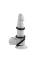 Selopa - 3 Ring Circus Cock Ring Set - Black - Stag Shop