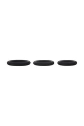 Selopa - 3 Ring Circus Cock Ring Set - Black - Stag Shop