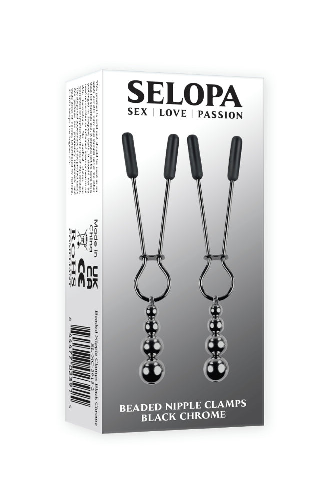 Selopa - Beaded Nipple Clamps - Assorted Colours - Stag Shop