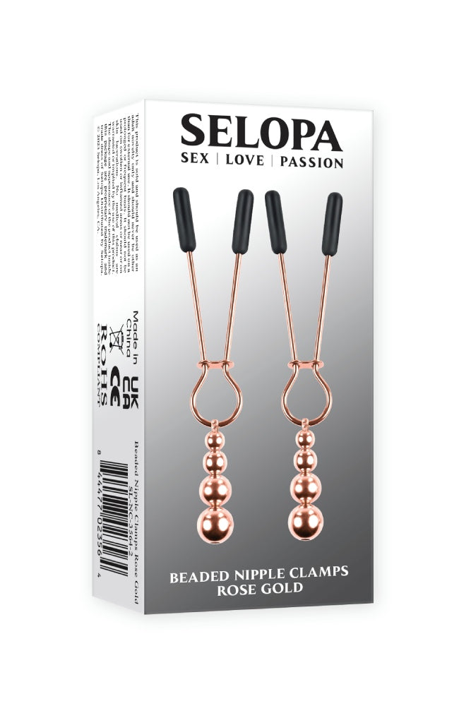 Selopa - Beaded Nipple Clamps - Assorted Colours - Stag Shop