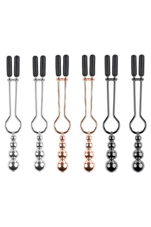Selopa - Beaded Nipple Clamps - Assorted Colours - Stag Shop