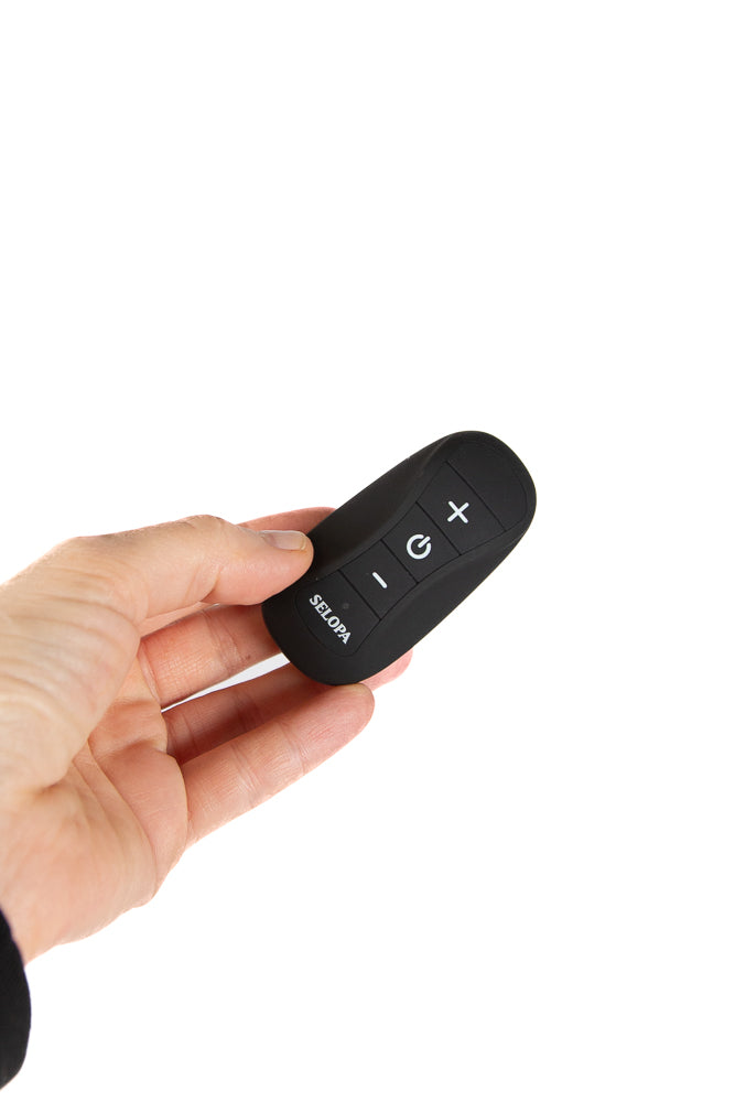 Selopa - Black Beauty Remote Controlled Butt Plug - Black - Stag Shop