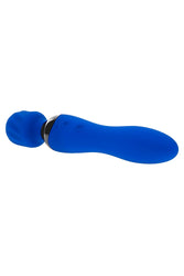 Selopa - Blue Belle Double Ended Wand Vibrator - Blue - Stag Shop