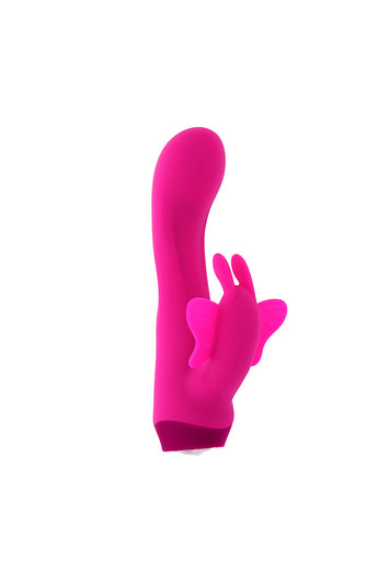 Selopa - Butterfly Love Dual Vibrator - Pink - Stag Shop