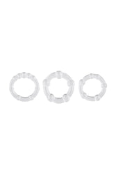 Selopa - Erection Rings Cock Ring Set - Clear - Stag Shop