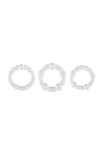 Selopa - Erection Rings Cock Ring Set - Clear - Stag Shop