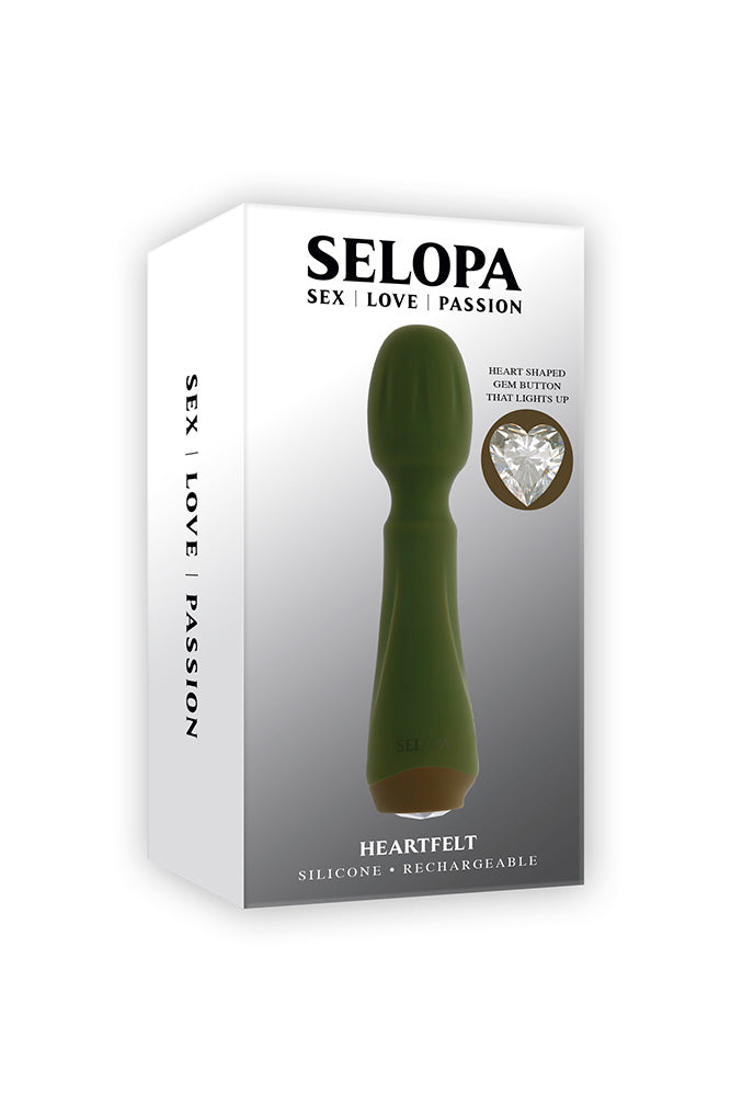 Selopa - Heartfelt Mini Wand Vibrator - Stag Shop