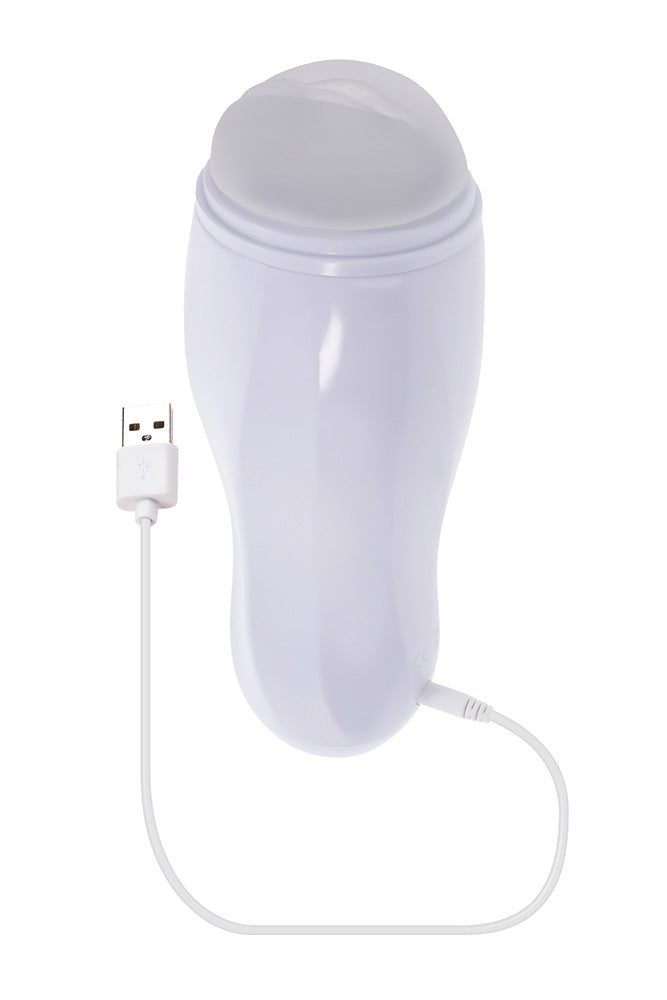 Selopa - Pleasure Can Vibrating Stroker - White - Stag Shop
