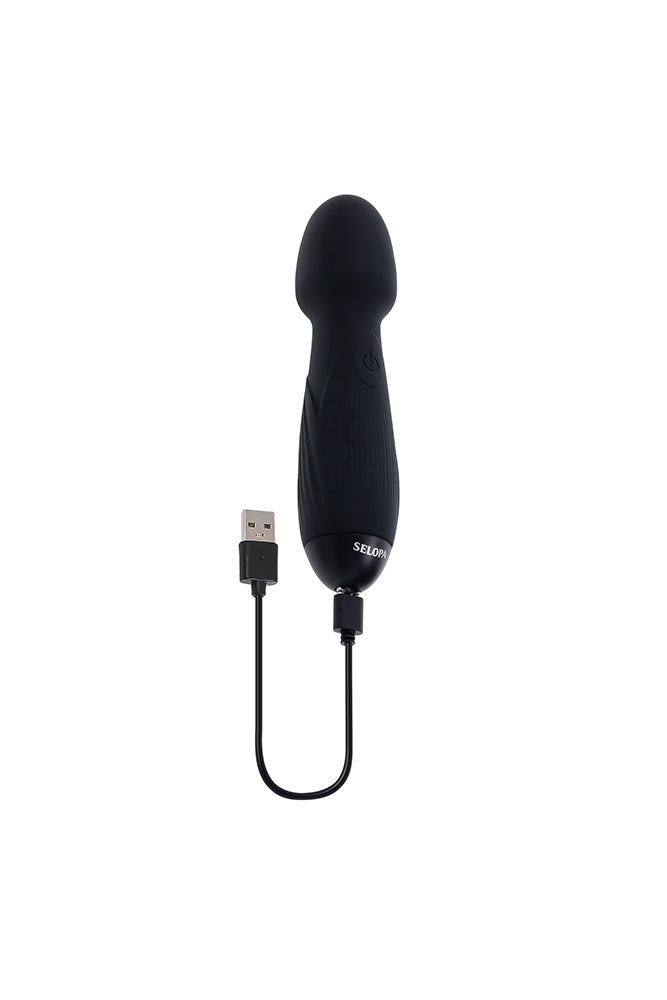 Selopa - Power Trip Wand Vibrator - Black - Stag Shop