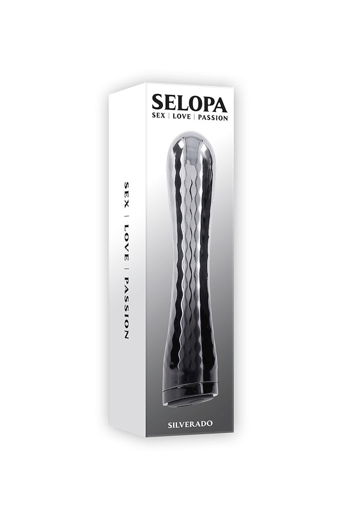 Selopa - Silverado Vibrator - Silver/Black - Stag Shop