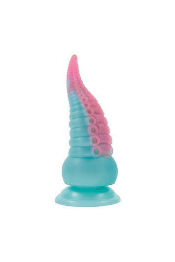 Selopa - Stuck On You Vibrating Tentacle Dildo - Blue/Pink - Stag Shop