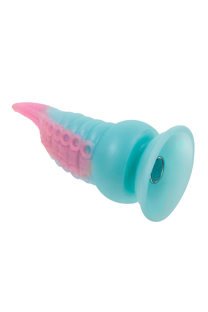 Selopa - Stuck On You Vibrating Tentacle Dildo - Blue/Pink - Stag Shop