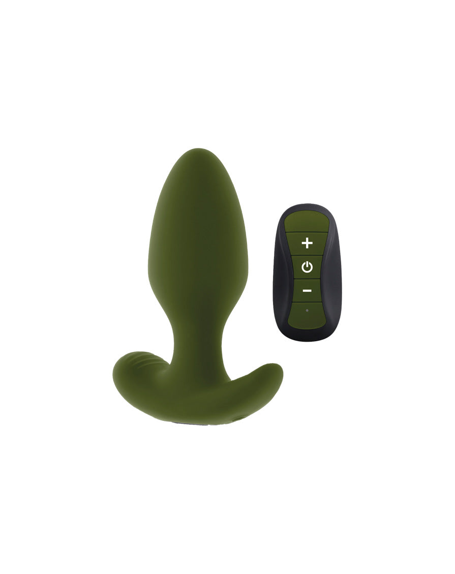 Selopa - The Colonel Remote Controlled Butt Plug - Green - Stag Shop