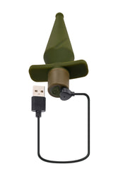 Selopa - The Private Vibrating Butt Plug - Green - Stag Shop