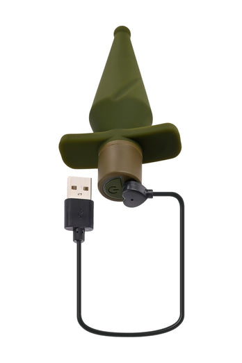 Selopa - The Private Vibrating Butt Plug - Green - Stag Shop