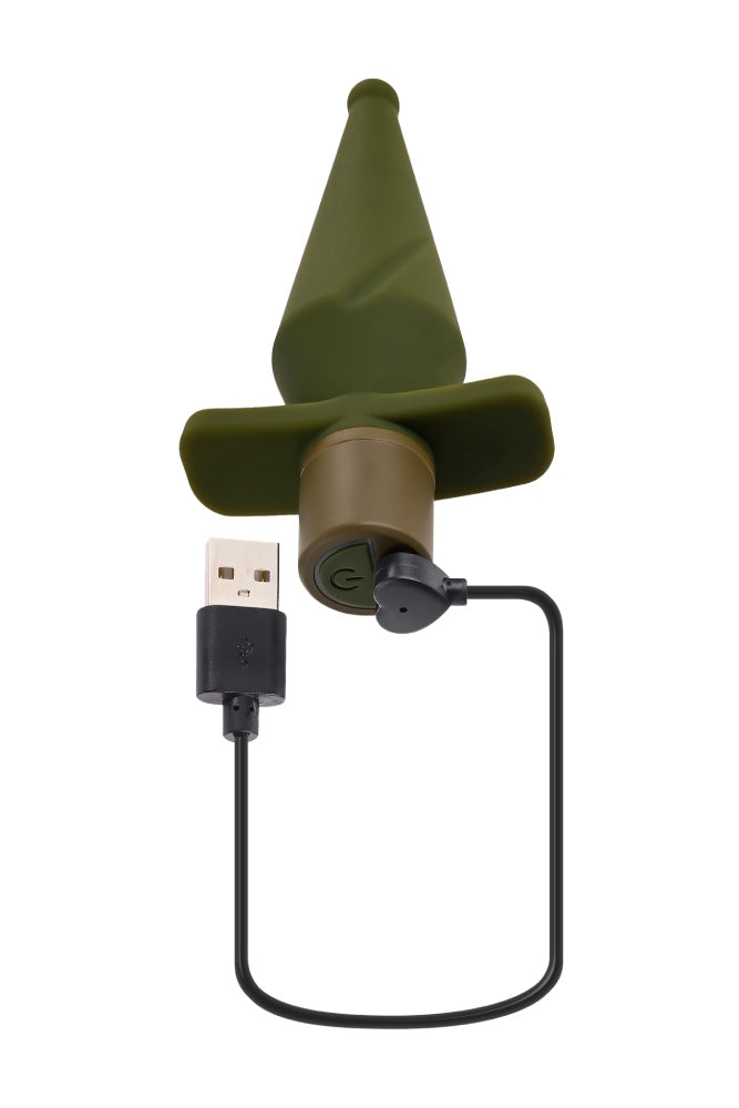 Selopa - The Private Vibrating Butt Plug - Green - Stag Shop