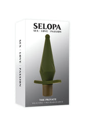 Selopa - The Private Vibrating Butt Plug - Green - Stag Shop