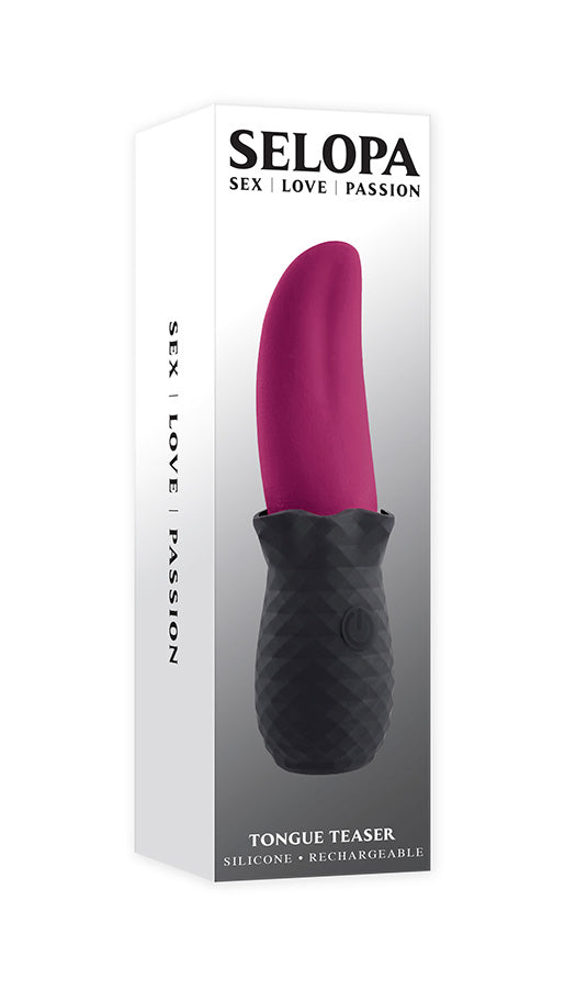 Selopa - Tongue Teaser Flickering Silicone Vibrator - Pink - Stag Shop