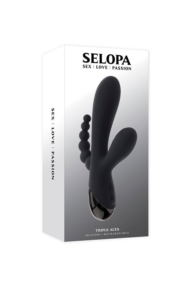 Selopa - Triple Aces Triple Stim Vibrator - Stag Shop